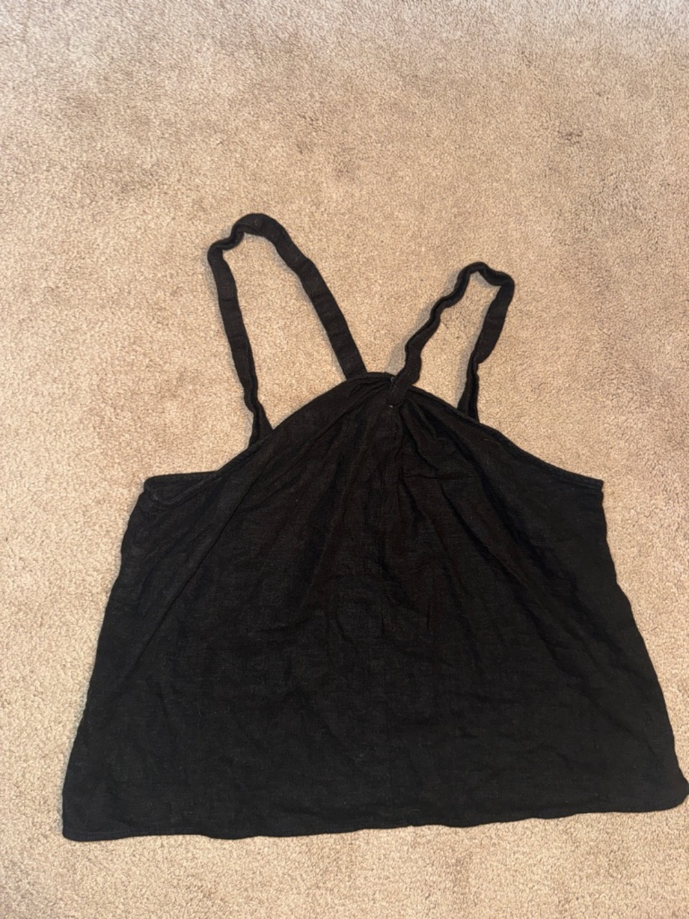 Banana Republic Black Strappy Tank Top with Twisted Back Straps